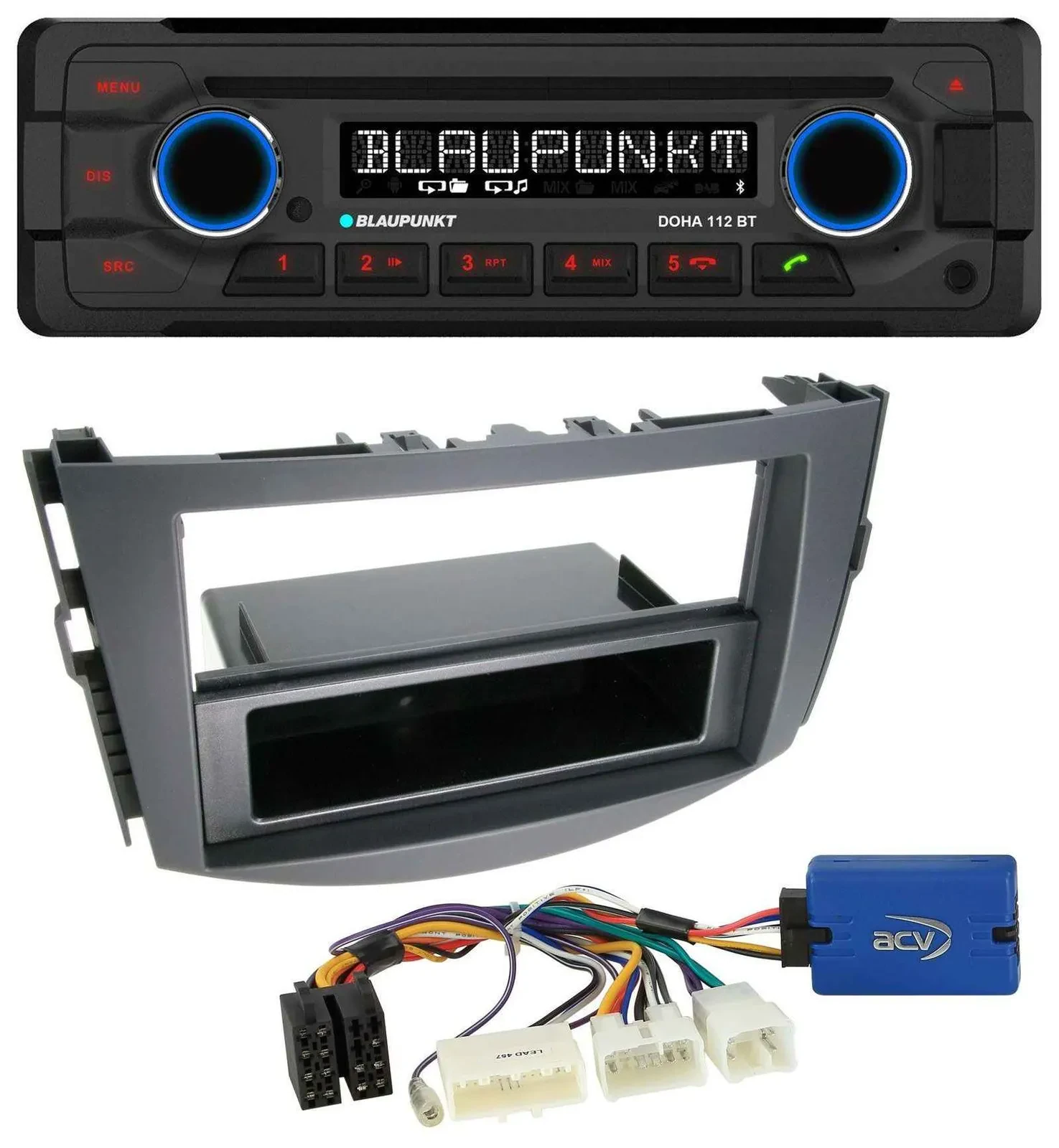 Blaupunkt AUX MP3 CD Bluetooth USB Autoradio für Toyota RAV-4 (11-13) - 28 Pin