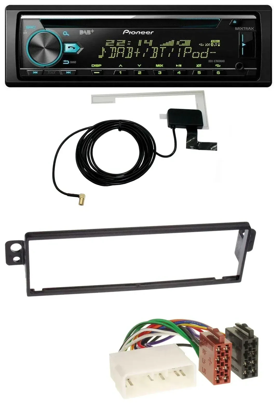 Автомагнитола для Chevrolet Kalos 2004–2007 Pioneer MP3, CD, USB, AUX, DAB