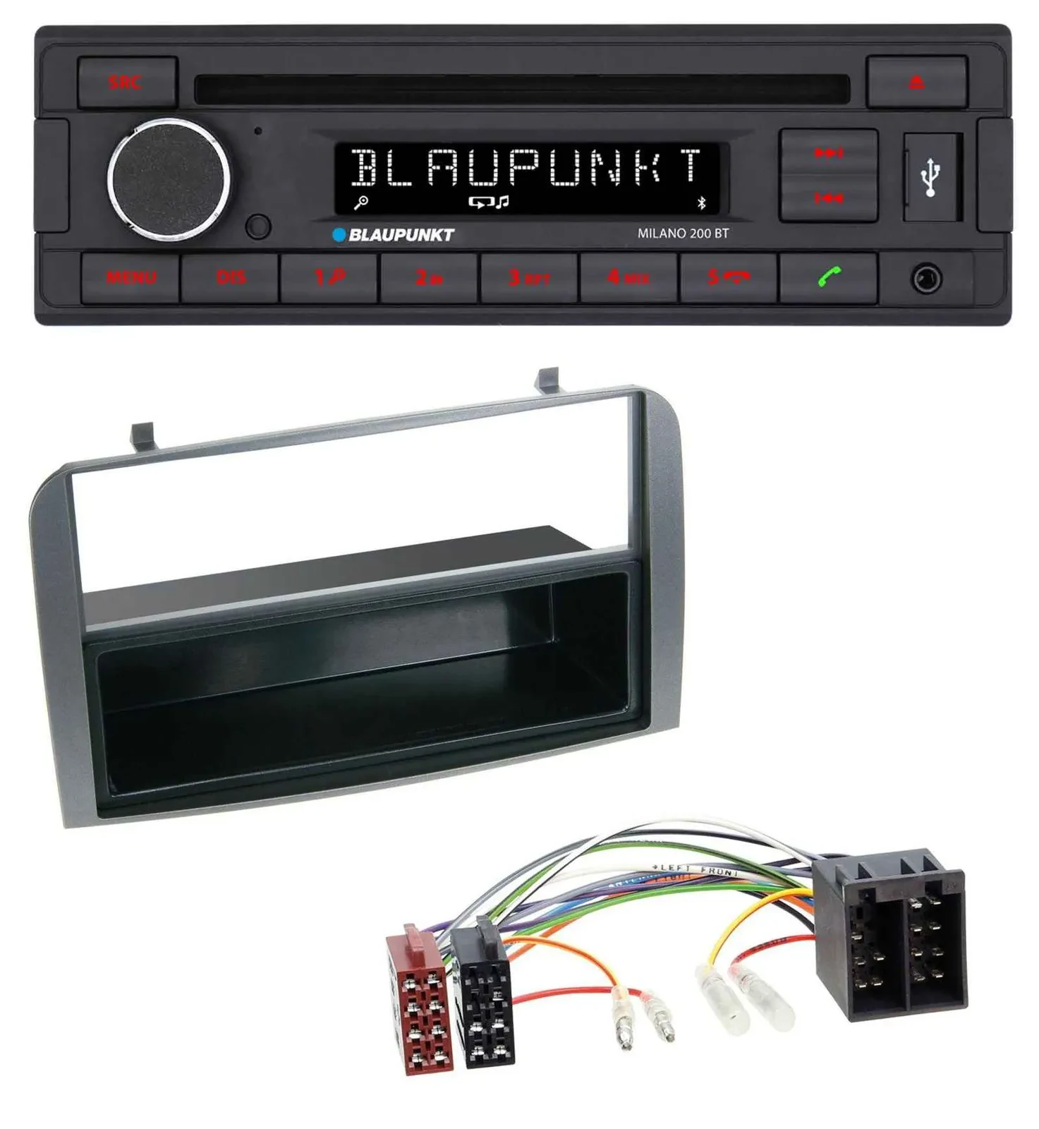 Blaupunkt MP3 USB CD Bluetooth AUX Autoradio für Alfa Romeo 147 GT Ablagefach an