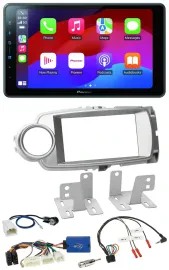 Pioneer Bluetooth 2DIN USB Lenkrad DAB Autoradio für Toyota Yaris 2011-2014 silb