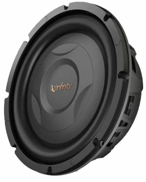 Infinity REF1000S Reference Series 800W 10" Shallow Mount Car Audio Subwoofer