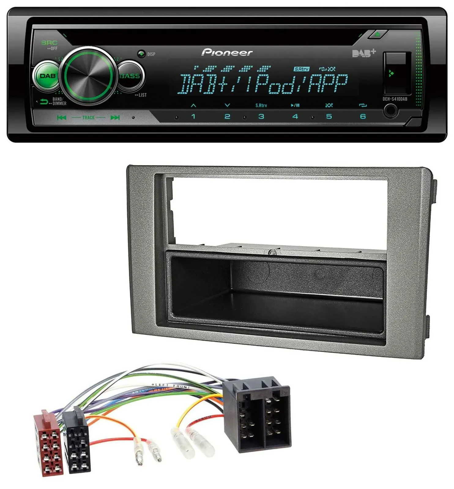 Автомагнитола для Iveco Daily (2006–2014) Pioneer USB MP3 DAB AUX CD тёмно-серый