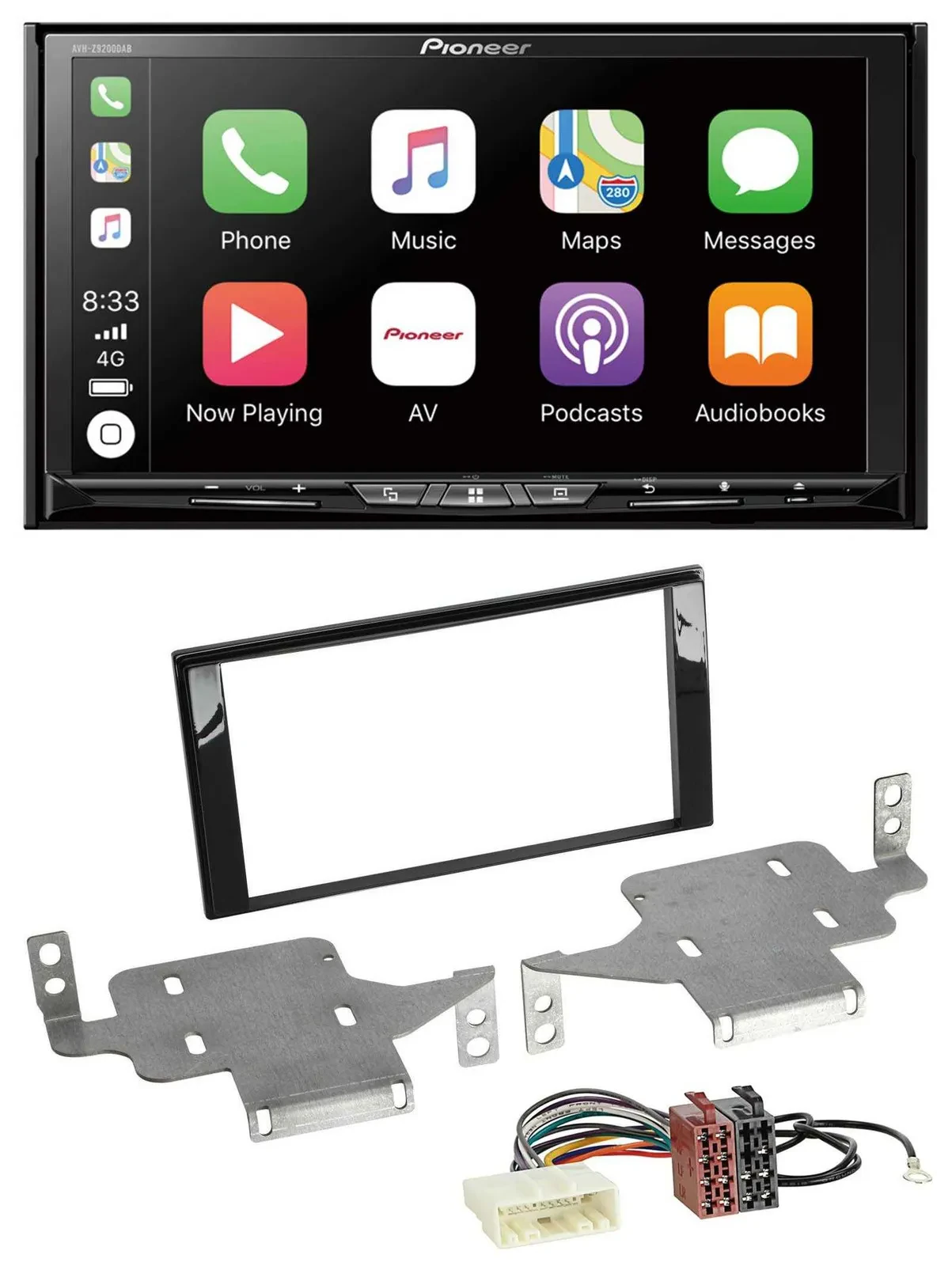 Автомагнитола для Nissan Juke (с 2014) Pioneer 2DIN, MP3/USB/DAB/DVD/Bluetooth