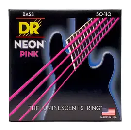 Струны для бас-гитары DR Strings HI-DEF NEON DR NPB-50, 50 - 110