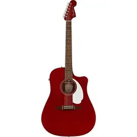 Электроакустическая гитара Fender California Redondo Player Acoustic-Electric Guitar Candy Apple Red