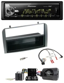 Pioneer Bluetooth USB DAB Lenkrad Autoradio für Alfa 147 GT 07-10 anthrazit Abla