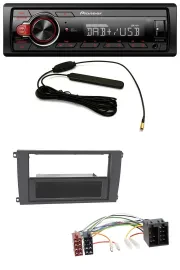 Pioneer MP3 DAB 1DIN AUX USB Autoradio für Porsche Cayenne (2002-2007)