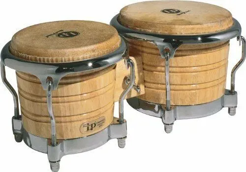 Latin Percussion LP Generation IIÂ Bongos, Natural/Chrome