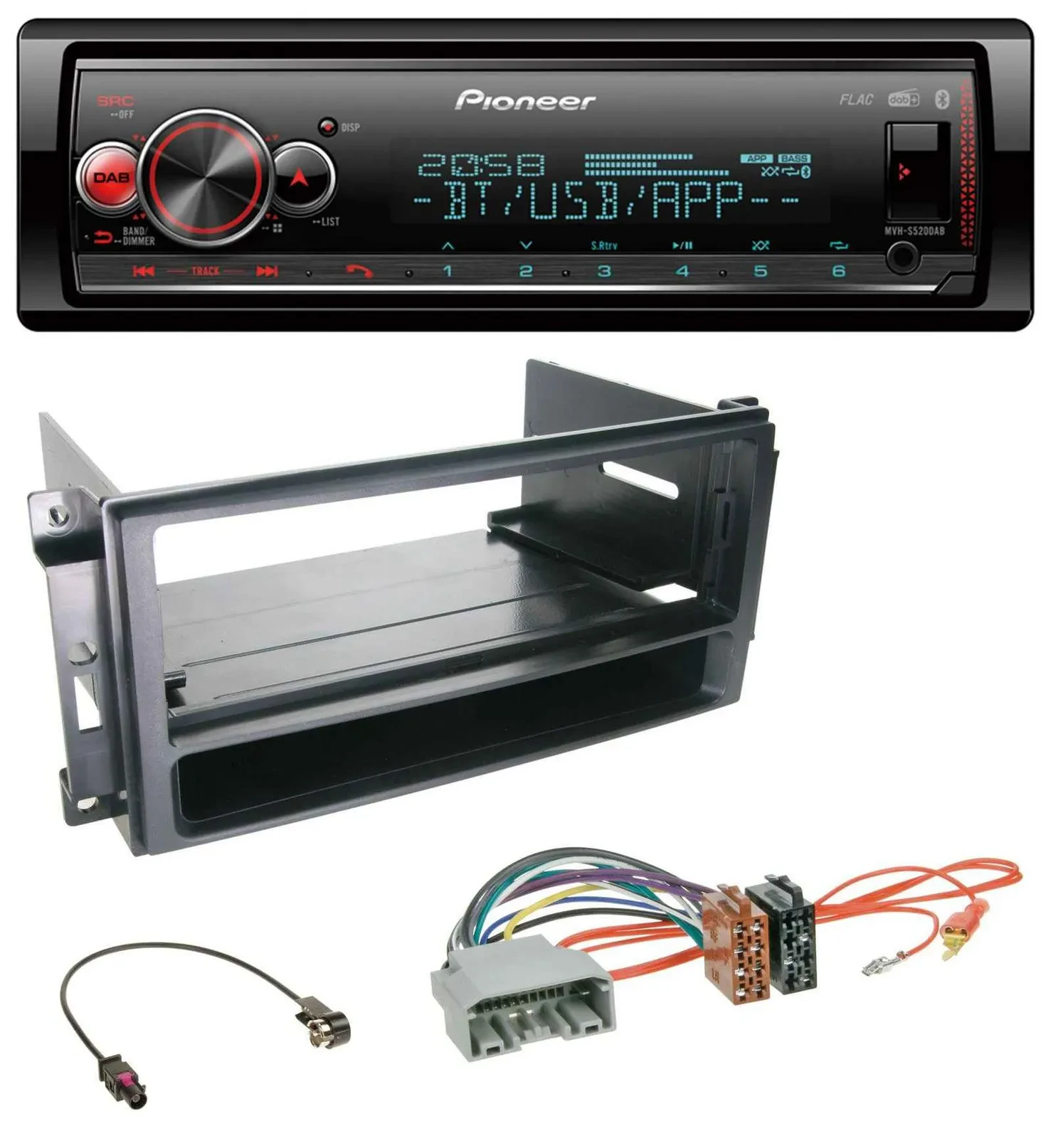 Pioneer Bluetooth USB MP3 DAB Autoradio für Chrysler 300C Sebring Dodge Avenger