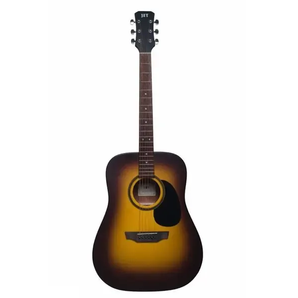 Электроакустическая гитара Jet Guitars JDE-255 Dreadnought Satin Sunburst