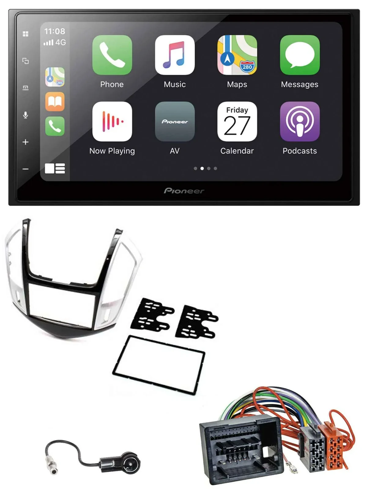 Pioneer MP3 Bluetooth DAB 2DIN USB Autoradio für Chevrolet Cruze 2011-2016