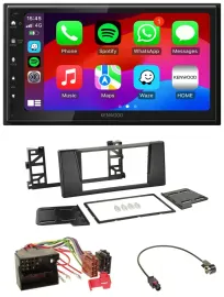 Автомагнитола Kenwood 2DIN MP3 USB DAB Bluetooth для BMW 5 Series E39 и X5, Quadlock