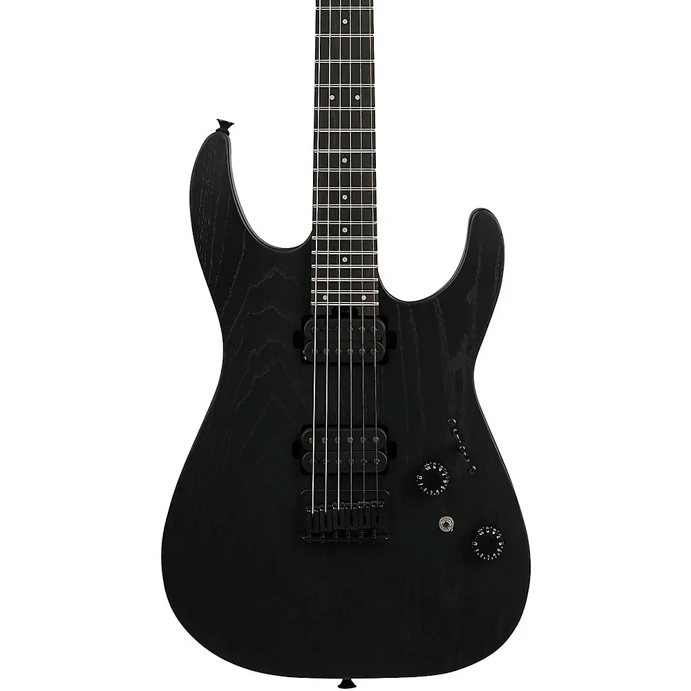 Charvel Pro-Mod Plus Dinky DK24 HH HT Ash Electric Guitar - Black Ash