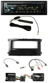 Автомагнитола Pioneer CD/MP3, DAB, USB для Ford Mondeo 2007–2014 и S-Max, цвет черный глянец (piano black)