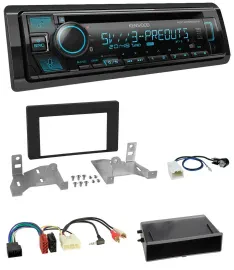 Kenwood Bluetooth USB CD MP3 DAB Autoradio für Toyota Aygo AB7 ab 2022 mattschwa