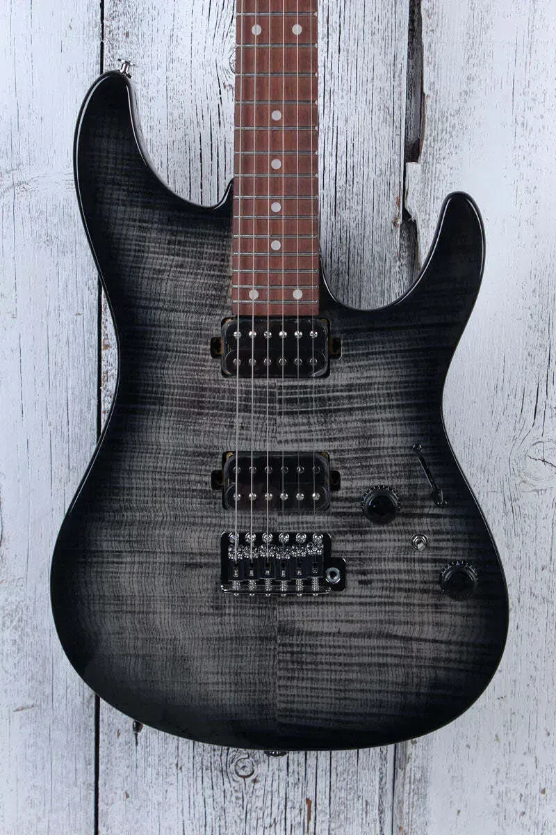 Ibanez AZ Standard AZ24S1F Electric Guitar Transparent Black Sunburst Finish