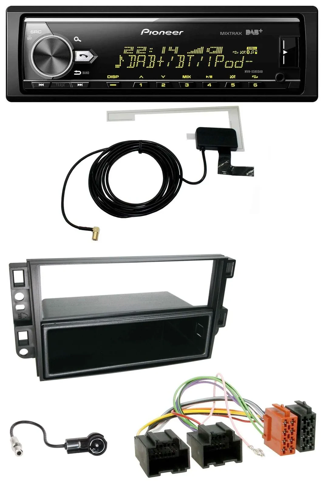 Pioneer Bluetooth DAB USB MP3 Autoradio für Chevrolet Aveo Epica Captiva 06-11