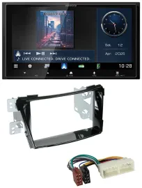 Kenwood Bluetooth 2DIN USB DAB MP3 Autoradio für Hyundai i40 ab 2016 Typ VF Klav
