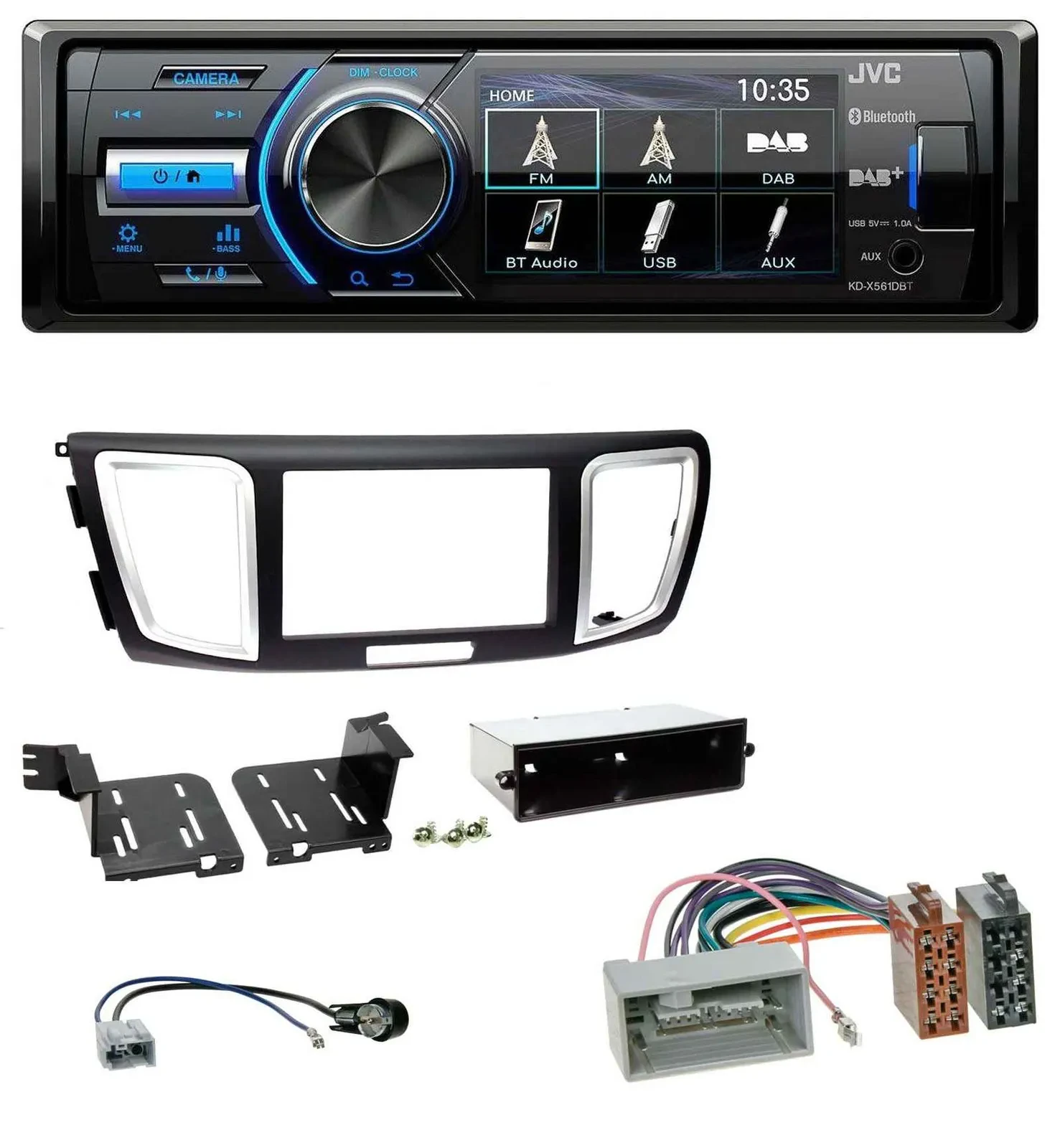 Автомагнитола для Honda Accord (с 2011) JVC Bluetooth, MP3, USB, DAB