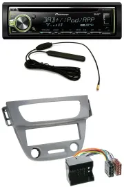 Автомагнитола Pioneer для Renault Megane 3 (2009–2014), Quadlock, MP3, USB, CD, DAB, AUX, серый