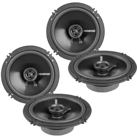 (2-Pairs) Memphis SRX62V 200W RMS  6.5" 2-way 4-ohm Coaxial Speakers