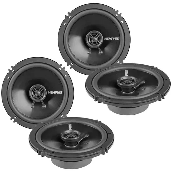 (2-Pairs) Memphis SRX62V 200W RMS  6.5" 2-way 4-ohm Coaxial Speakers