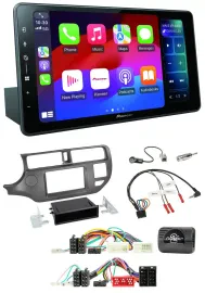 Pioneer Bluetooth DAB Lenkrad USB Autoradio für Kia Rio UB 2011-2015 anthrazit