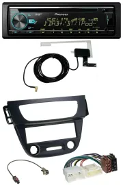 Автомагнитола Pioneer CD/MP3, USB, AUX, DAB для Renault Megane 3 (2009–2014), черный