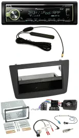 Pioneer MP3 USB CD DAB Lenkrad Autoradio für Alfa Mito 2008-2014 schwarz