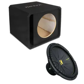 Сабвуфер пассивный для авто NVX NE151P 15", фазоинверторный (slot ported), 3/4" МДФ, один динамик, с CompC Subwoofer