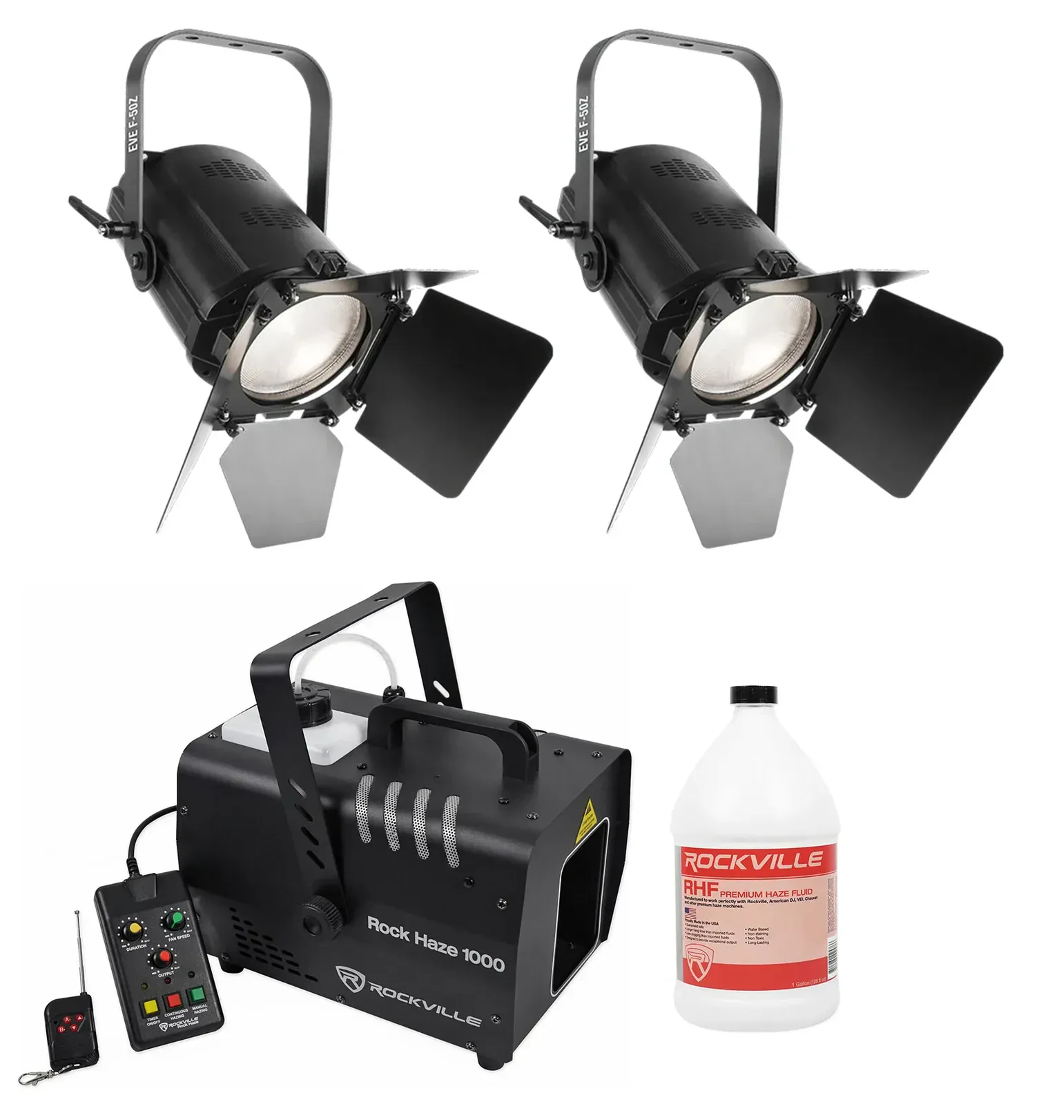 Комплект светового оборудования Chauvet DJ EVE F-50Z + ROCKHAZE 1000 + RHF