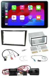 Pioneer Bluetooth 2DIN USB Lenkrad DAB Autoradio für Opel Corsa D Klavierlack 09