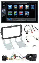 Blaupunkt SD USB TMC Bluetooth 2DIN Lenkrad Navigation für Dacia Sandero ab 2013