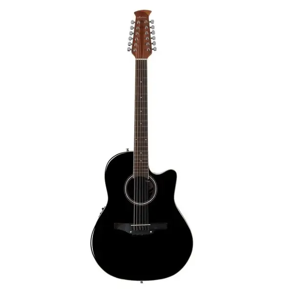 Электроакустическая гитара APPLAUSE AB2412II-5S Balladeer Mid Cutaway Black Satin