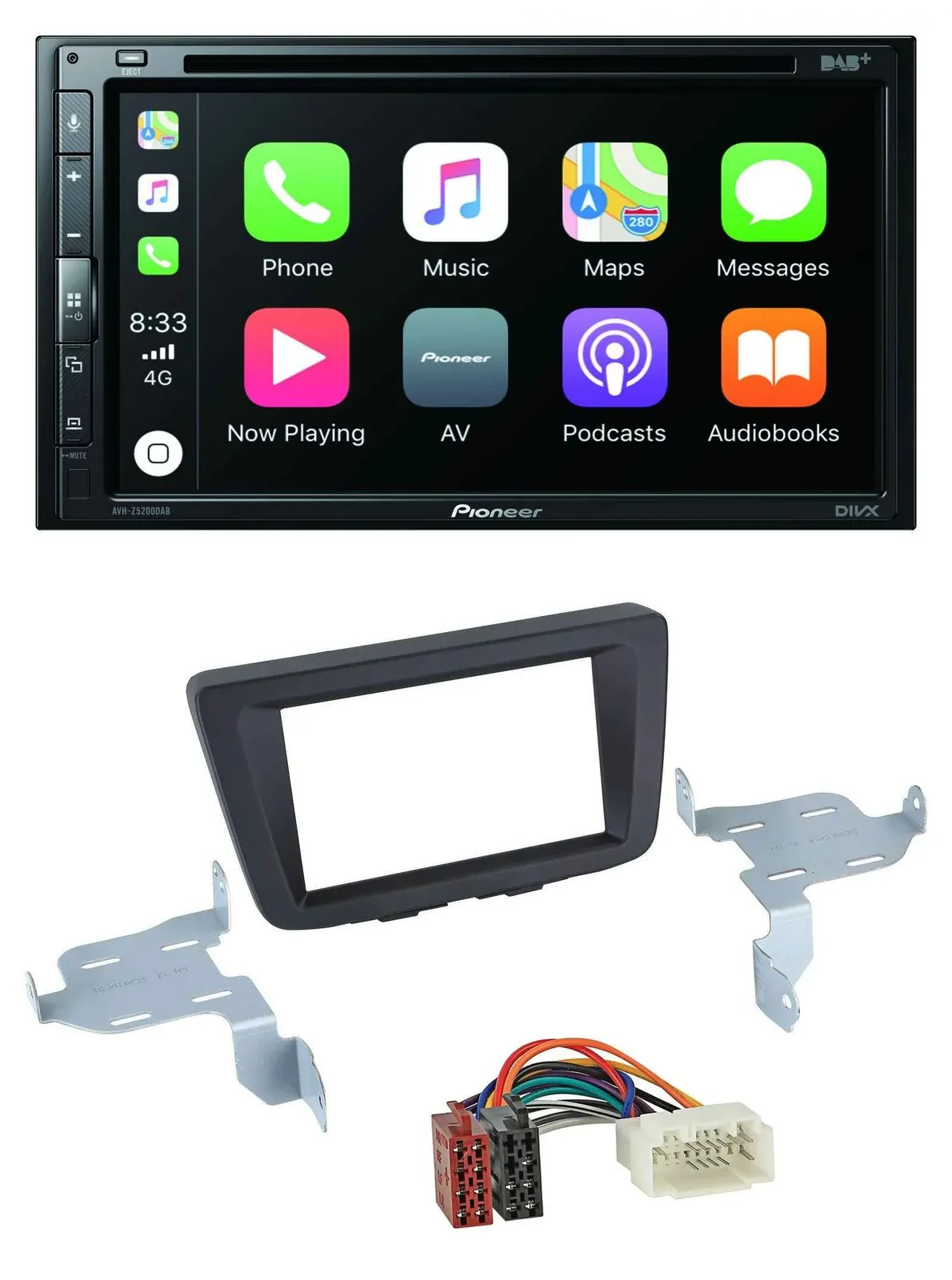 Автомагнитола для Suzuki Baleno (EW, с 2016) Pioneer 2DIN DVD MP3 DAB Bluetooth USB