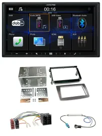 Alpine Bluetooth 2DIN MP3 DAB USB Autoradio für Alfa Romeo Mito ISO 955 08-14 si