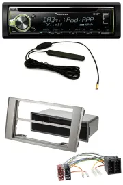 Автомагнитола для Iveco Daily (2006–2014) Pioneer MP3/USB/CD/DAB/AUX, серебристая