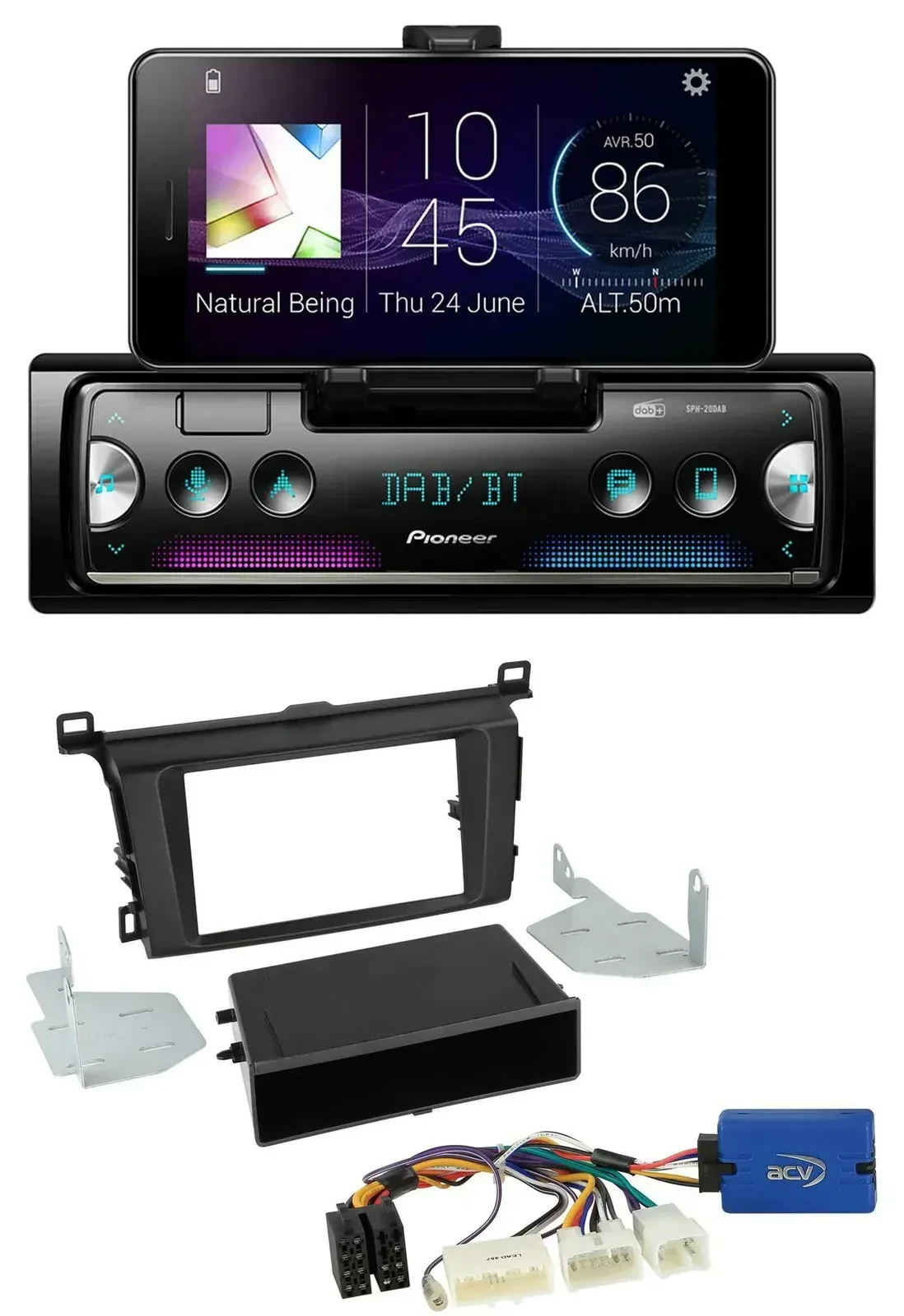 Автомагнитола для Toyota RAV4 (с 2013) Pioneer USB MP3 Bluetooth DAB