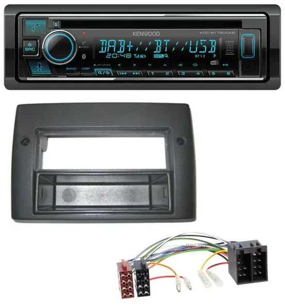 Kenwood MP3 Bluetooth DAB USB CD Autoradio für Fiat Stilo 192 01-08 Profiversion