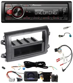 Pioneer Bluetooth USB DAB Lenkrad Autoradio für Fiat Ducato Serie 8 ab 2021