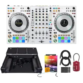 DJ-контроллер Pioneer DDJ-FLX10-W 4-канальный, белый с кейсом Headliner