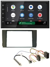 Автомагнитола Kenwood 2DIN DAB, Bluetooth, USB, MP3 для Audi A6 C5 (2001–2005) ISO