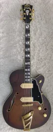 D'Angelico Deluxe 59 Hollowbody Electric Guitar - Satin Brown Burst - DAD59SBBGT