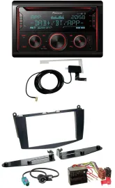 Pioneer 2DIN MP3 DAB USB CD Bluetooth Autoradio für Mercedes C-Klasse 07-11 ohne