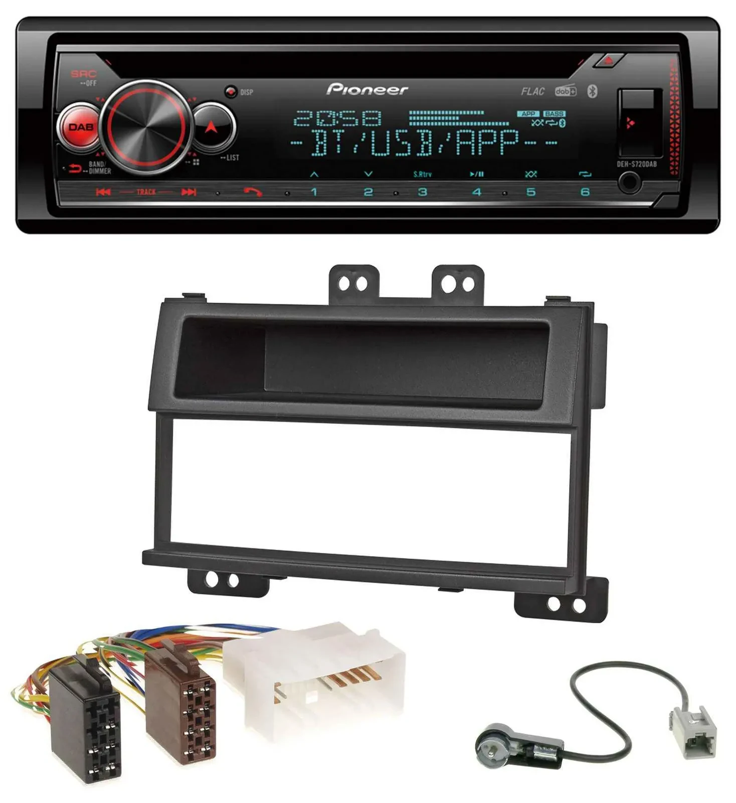 Автомагнитола Pioneer MP3 DAB CD Bluetooth USB для Hyundai i20 (2008–2011)