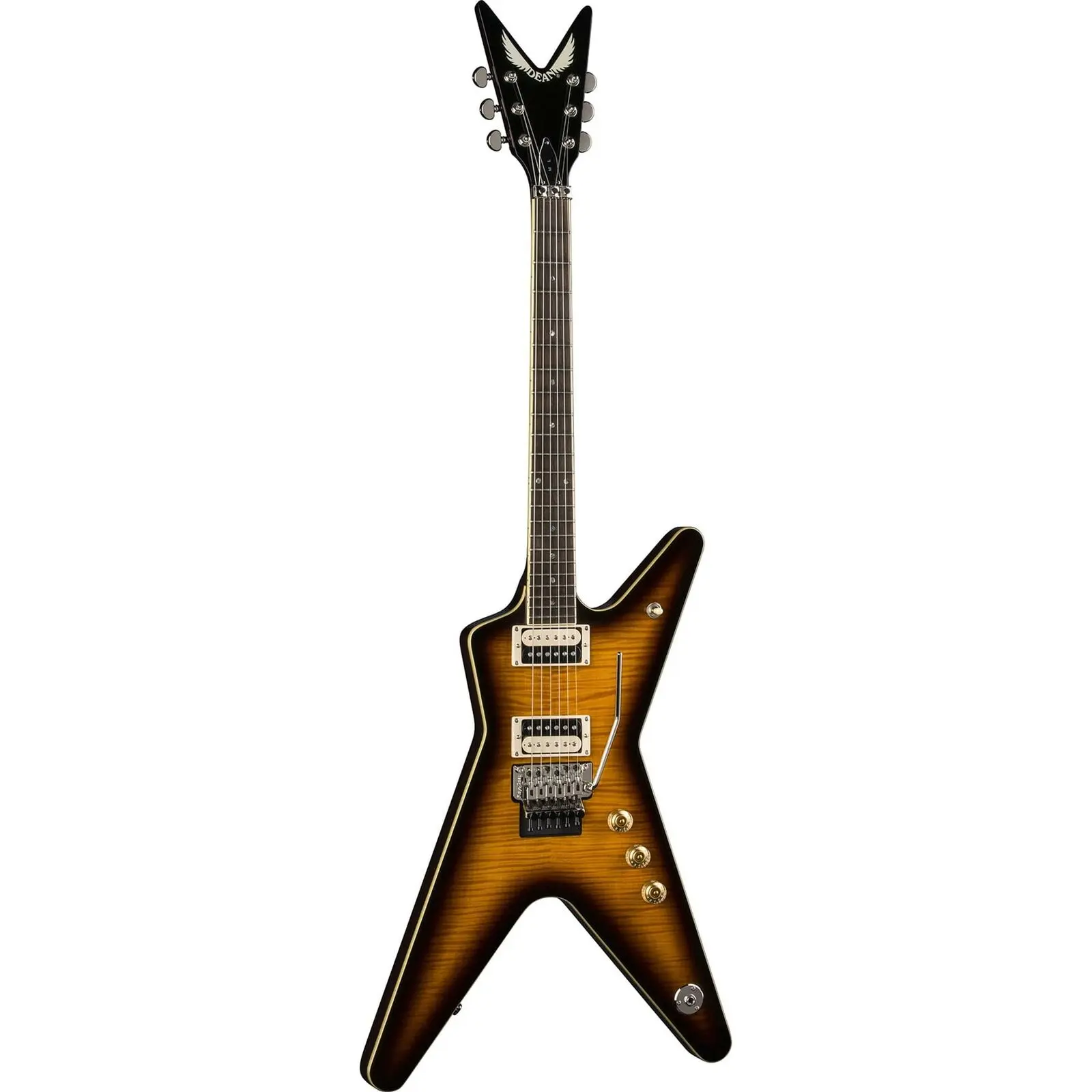 Электрогитара Dean Classic ML 79 Floyd Flame Top Trans Brazilia