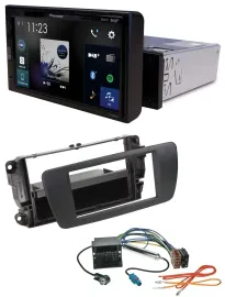 Pioneer DAB MP3 Bluetooth USB Autoradio für Seat Ibiza 6J ab 08 nitschwarz AN1