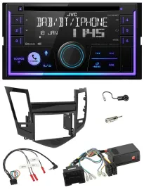 JVC Lenkrad USB 2DIN DAB Bluetooth CD Autoradio für Chevrolet Cruze 05/2009-2016