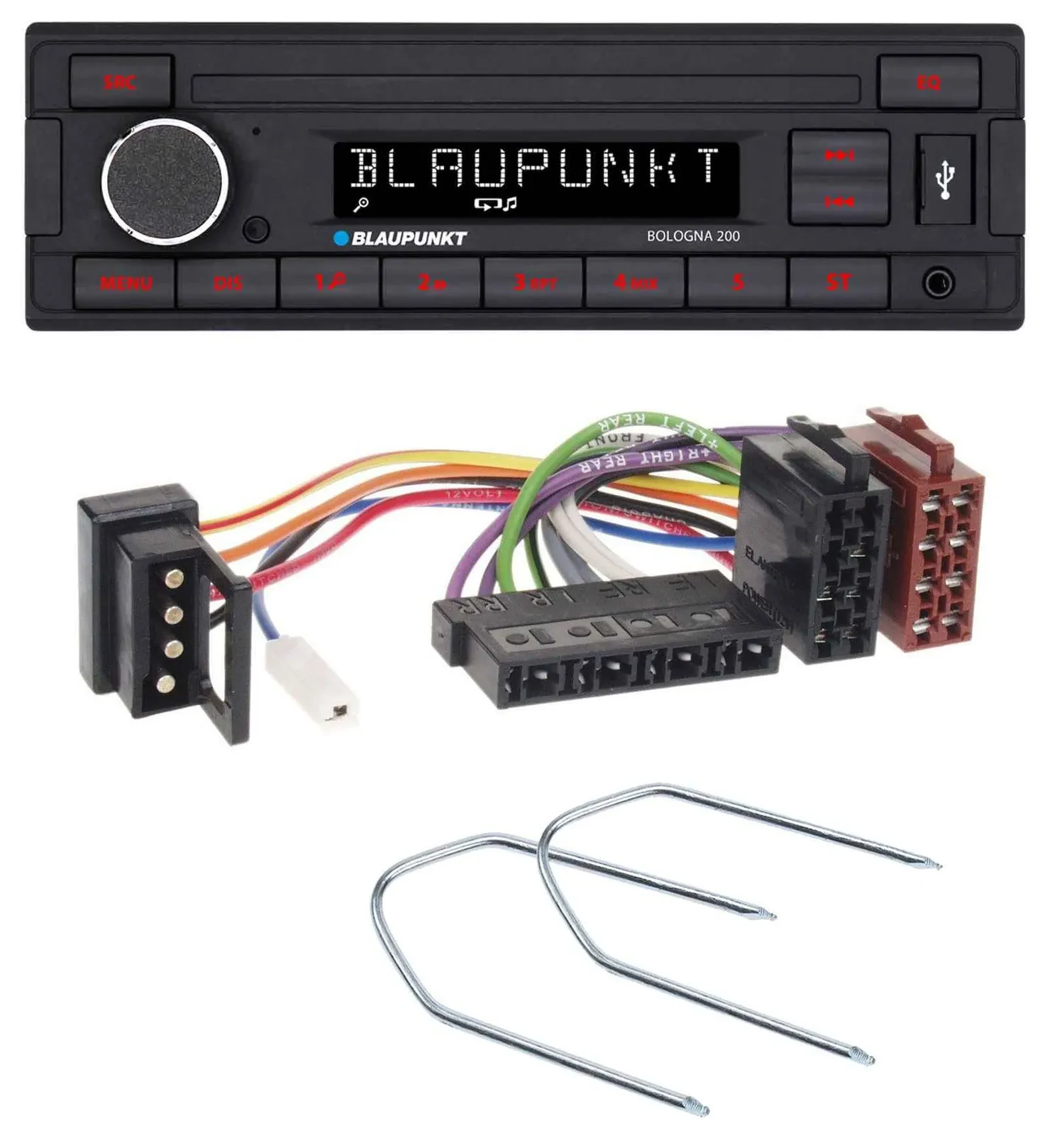 Blaupunkt MP3 AUX USB 1DIN Autoradio für Mercedes E-Klasse W124 S-Klasse W126