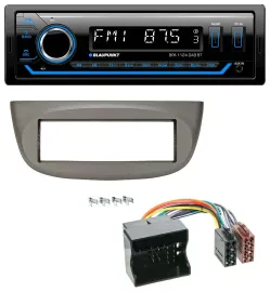 Blaupunkt Bluetooth USB DAB MP3 Autoradio für Renault Twingo 07-14 beige-grau